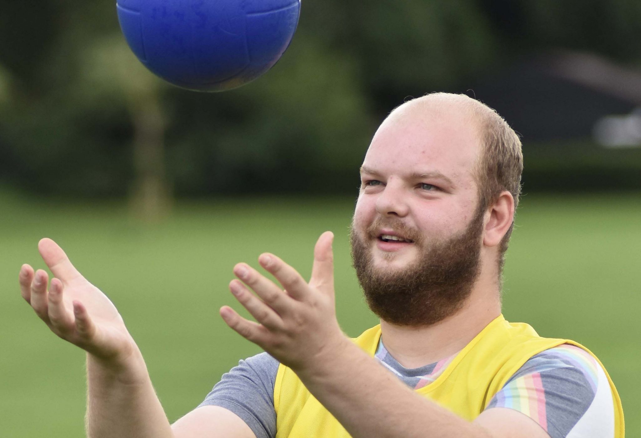 Person with learning difficulties enjoying sport activities